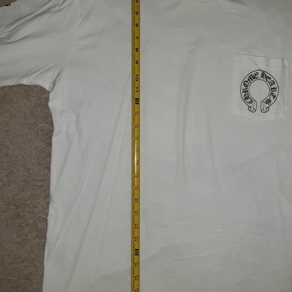 MEN'S CHROME HEARTS FLORAL HORSESHOE L/S TSHIRT - Picture 7 of 13